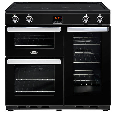 Belling Cookcentre 90EI Electric Range Cooker With Induction Hob Black Belling Cookcentre 90EI Electric Range Cooker With Induction Hob Black